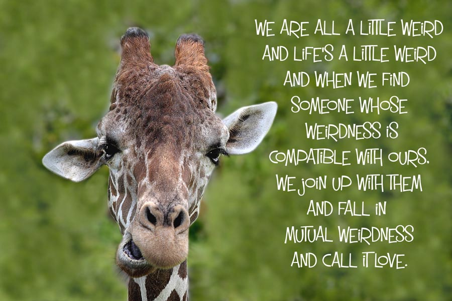 We're all a little weird